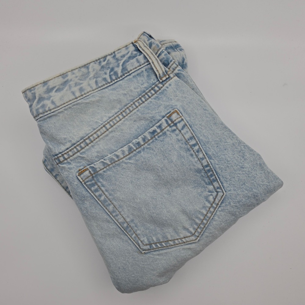 No Boundaries Patchwork Jeans Womens 30x32‎ Light Blue Excellent Straight Leg